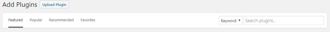 Add WordPress Plugins by clicking a button.