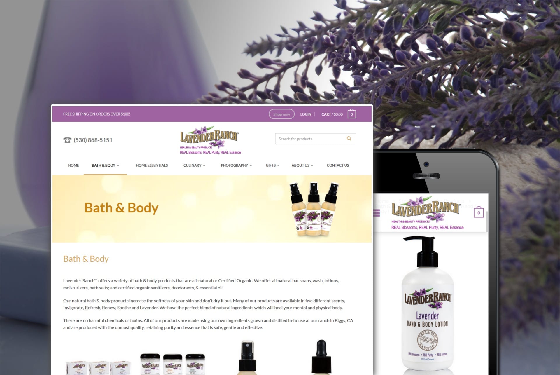 Lavender Ranch Products.