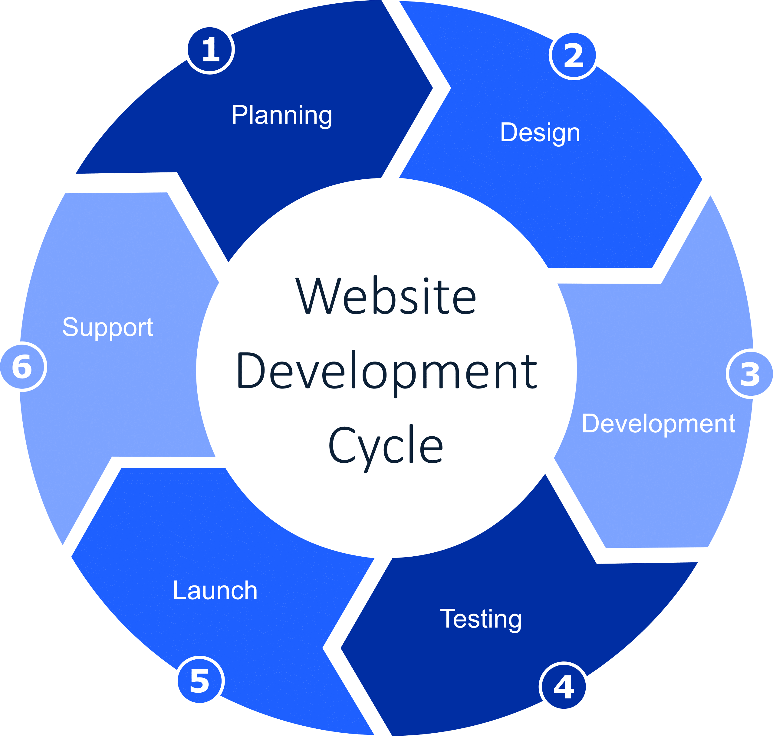 Website Development Cycle - Blue Oak Chico