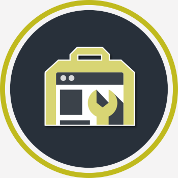 The Ultimate Source for Website Reports - Circle - Icon