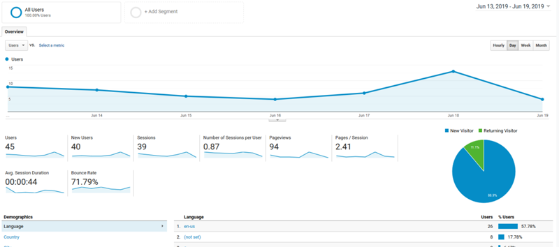 Google Analytics - Audience