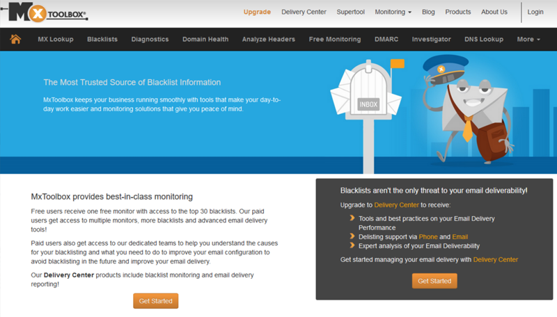 MXToolbox - Free Monitoring