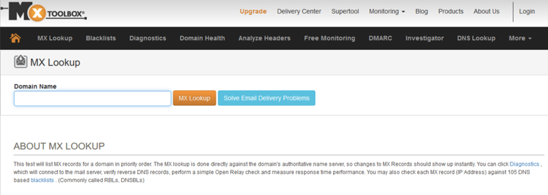 MXToolbox - MX Lookup