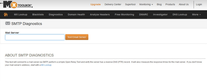 MXToolbox - SMTP Diagnotics