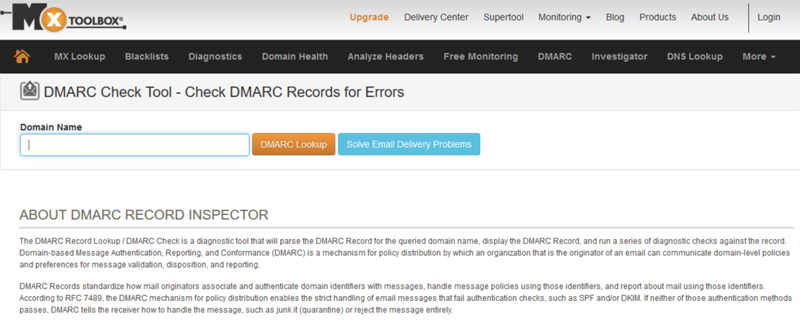 MXToolbox - DMARC