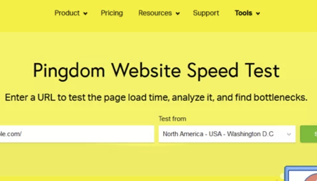 Pingdom Speed Test