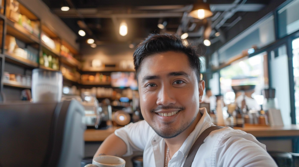 business owner in his shop